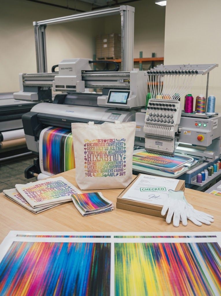 Finished printed work ready for collection